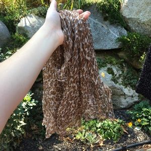 Leopard print scarf